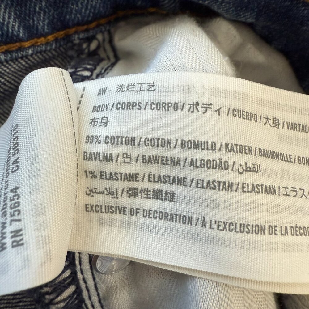 Abercrombie & Fitch Ankle Straight Ultra High Rise Denim Jean Women's 28 6S Blue - Picture 11 of 12